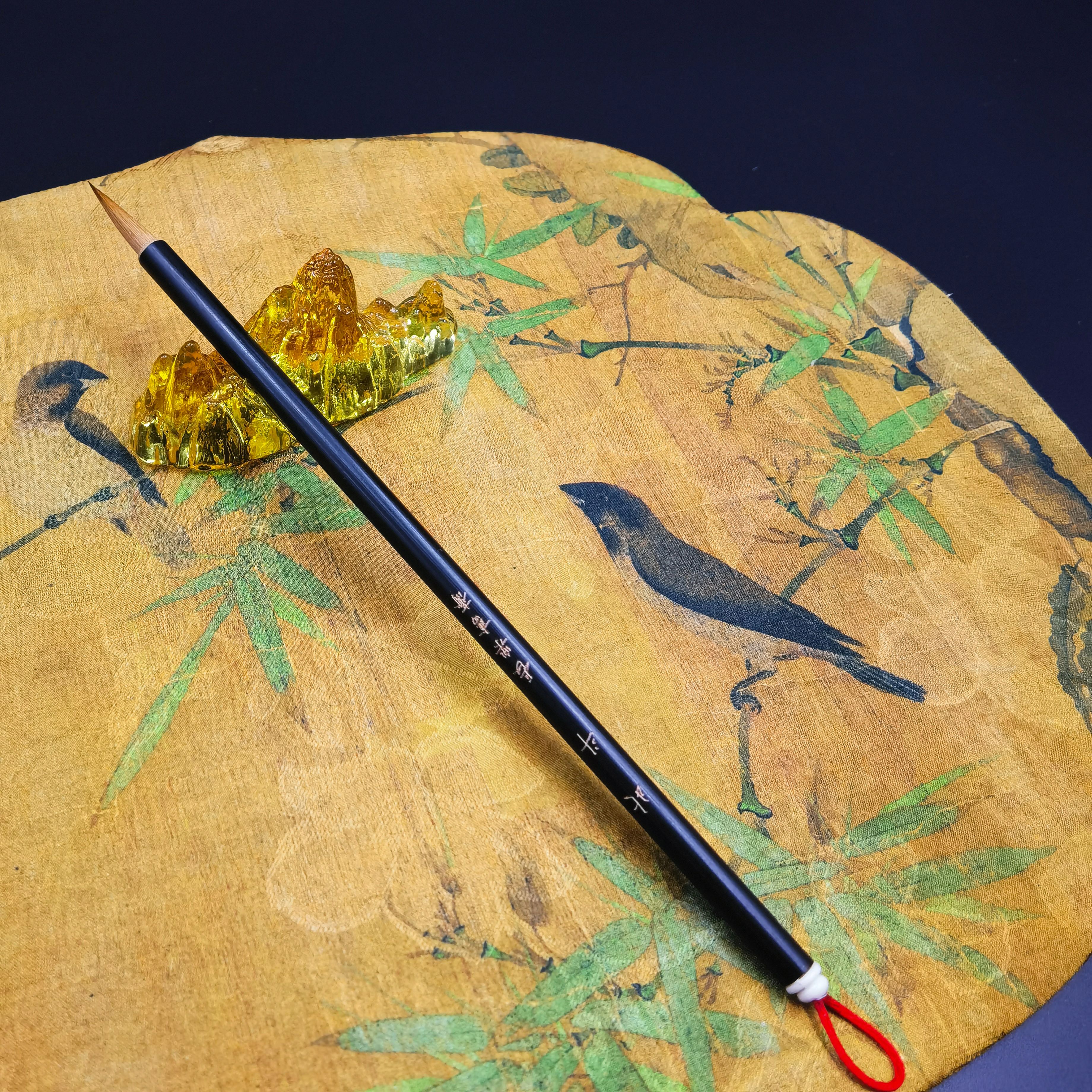 【长乐书斋】北斗—辽尾狼毫（根部有麻）出锋2.5-2.6口径0.6cm，4-10cm