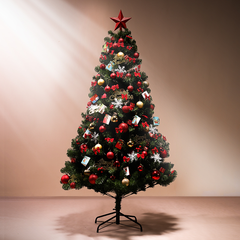 圣诞树加密加厚家用1.2/1.5/1.8米套餐DIY装饰品环保圣诞树会发光