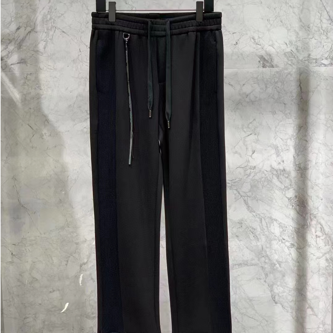 帝罗依男士秋冬休闲裤时尚简约气质经典黑色百搭