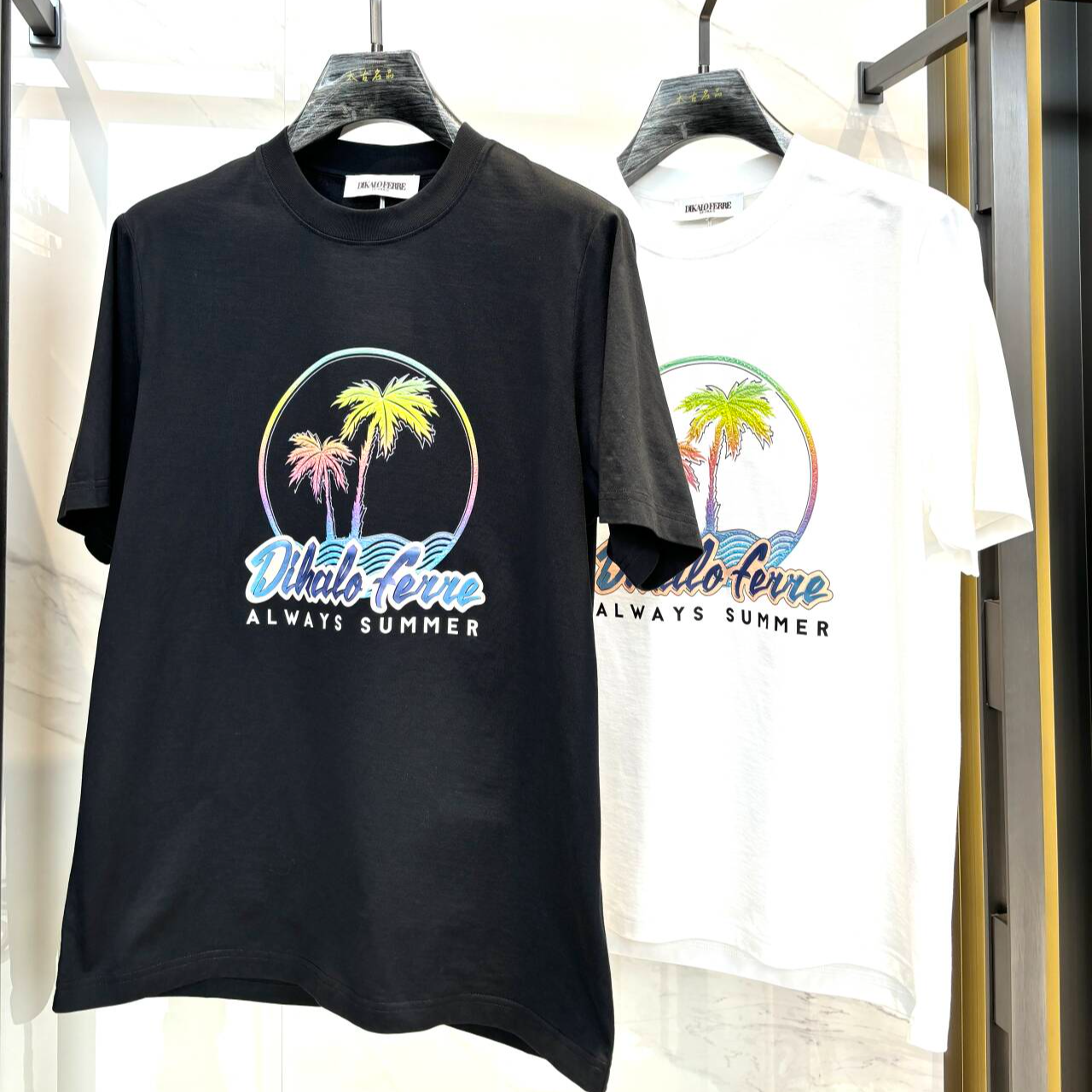 DIKALO FERRE/迪卡里奥 费雷男士半袖时尚休闲百搭潮流圆领