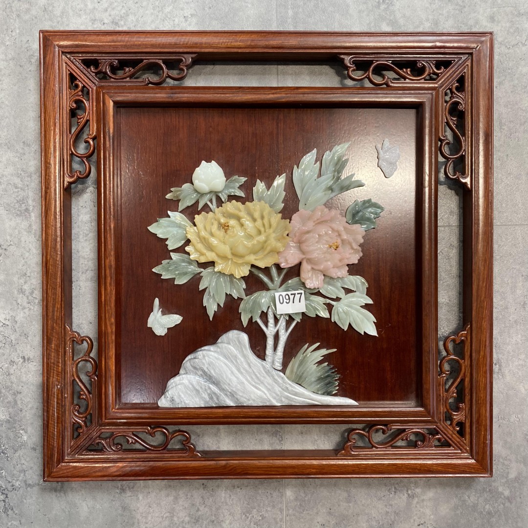 60*60花开富贵（0977)品牌展示画客厅玄关走廊挂画书房精品物品