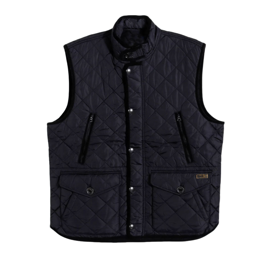 R 美式经典 Quilted Vest 经典通勤绗缝间棉休闲马甲背心Y