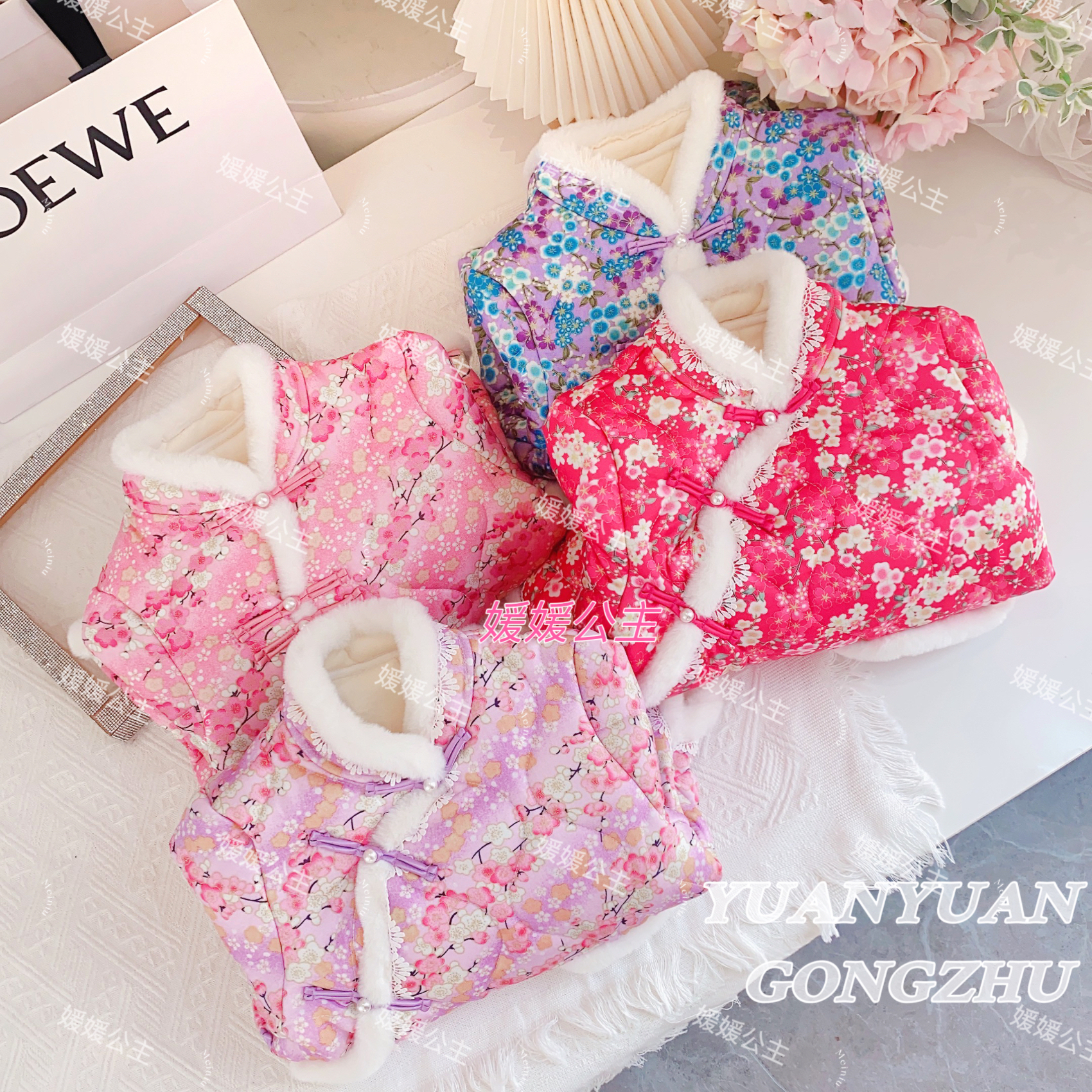 FL【东北大花袄】单冬季女童复古碎花棉衣13454R392、12450R036