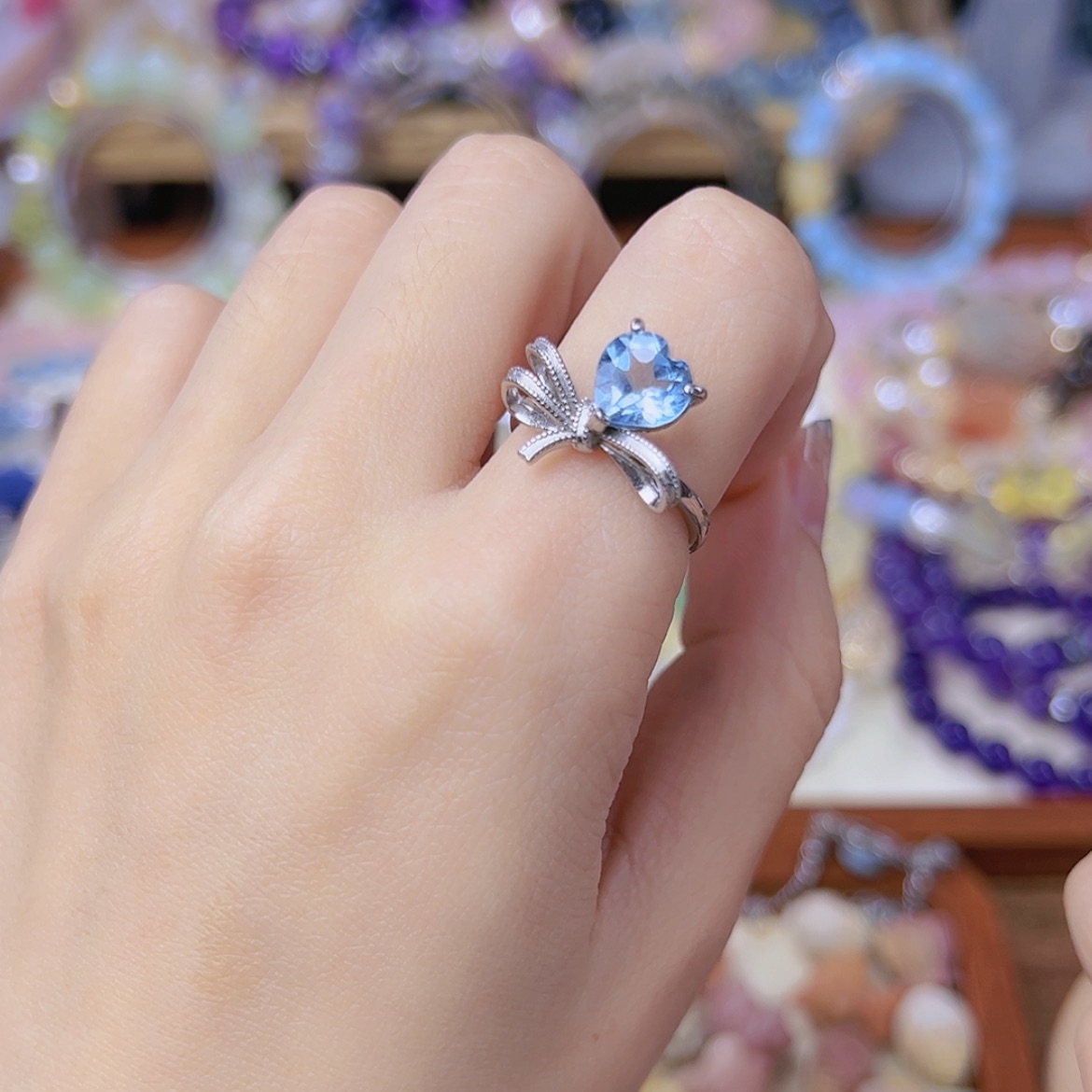 【闪购商品】托帕石戒指银S925镶嵌（原88）