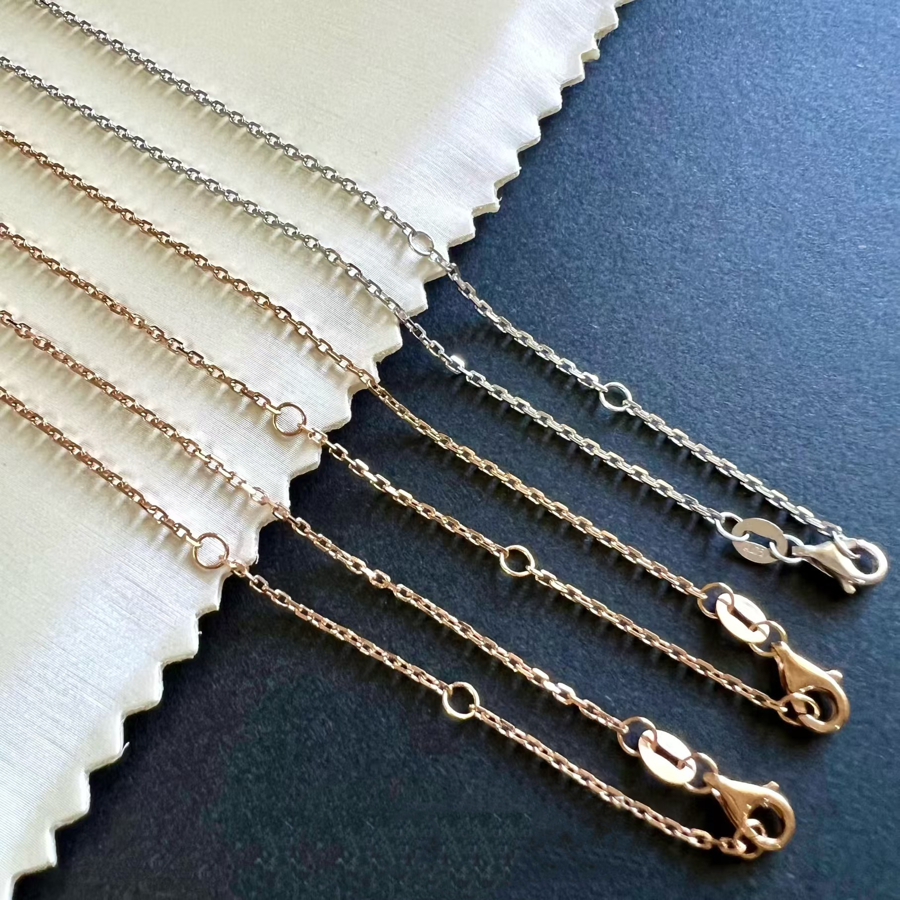 18k金龙虾扣卡链项链（多样性发其一）