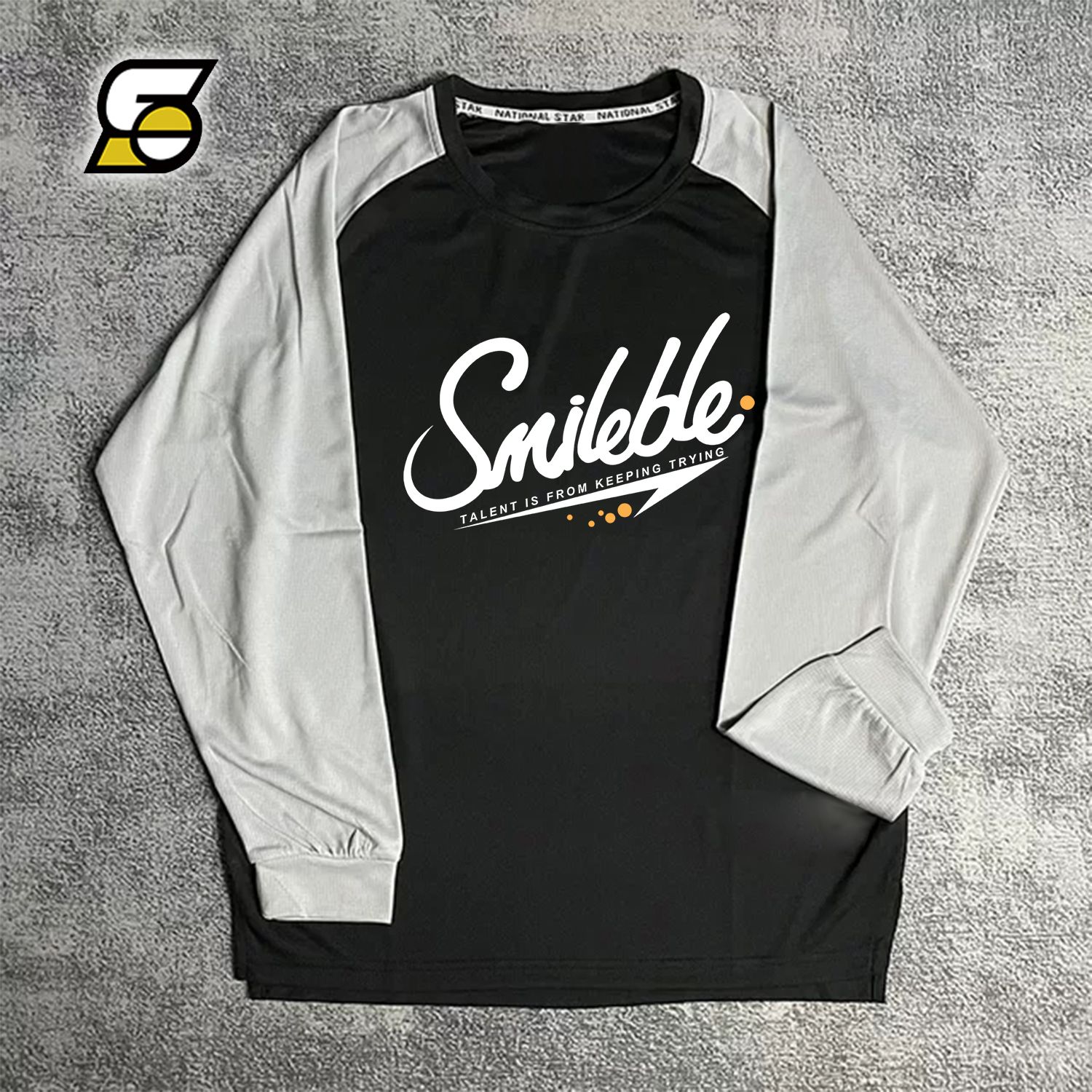SMILEBLE投篮服长袖T恤运动训练健身跑步卫衣圆领男女速干秋冬潮