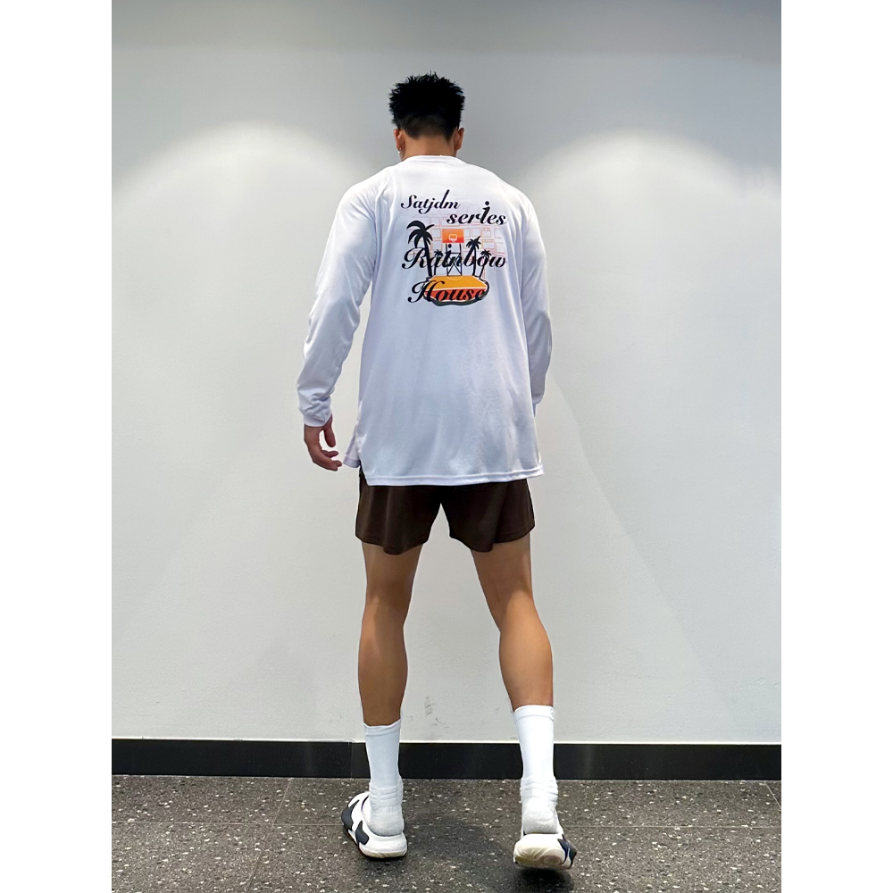 美式篮球训练服长袖投篮服运动T恤彩虹球场健身跑步体育生上衣潮