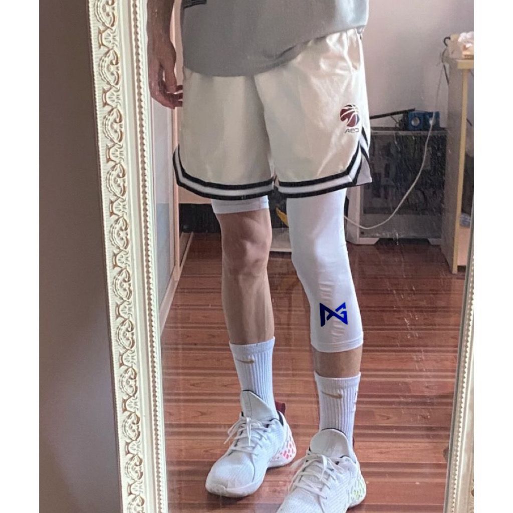 篮球左右长短紧身裤美式单腿裤五分七分男透气速干跑步健身打底裤