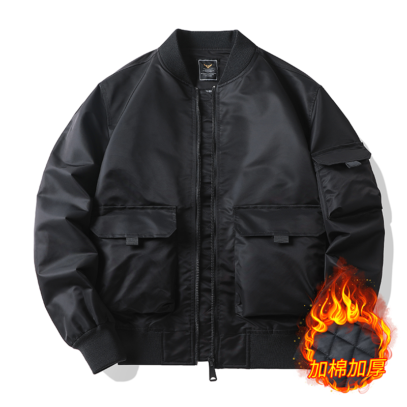 春秋季新款MA1飞行夹克复古痞帅飞行棒球服大码百搭时尚加棉外套