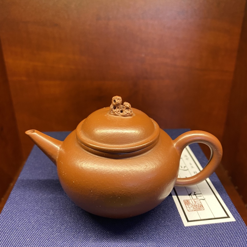 DT854小品太湖石水平小煤窑朱泥紫砂壶【维】