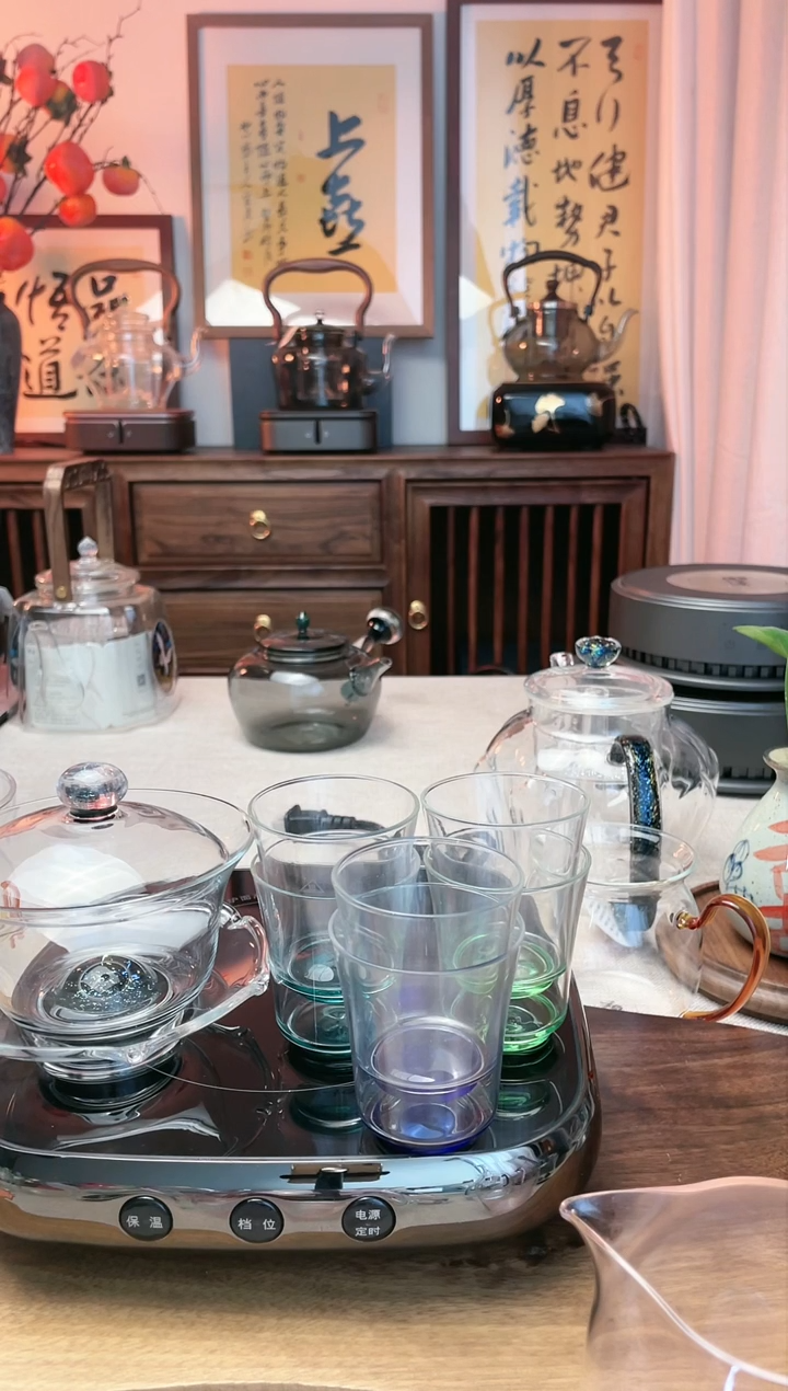 【闪购商品】玻璃盖碗+2只杯子