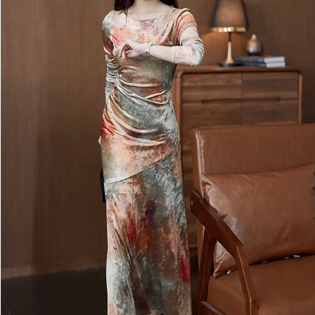 气质显瘦连衣裙显高洋气收腰显高轻奢YF912