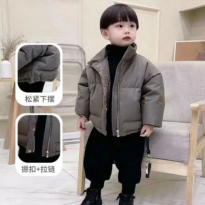 新款男童棉服加厚秋冬小孩棉袄保暖连帽冬款大童儿童宝宝冬季衣服