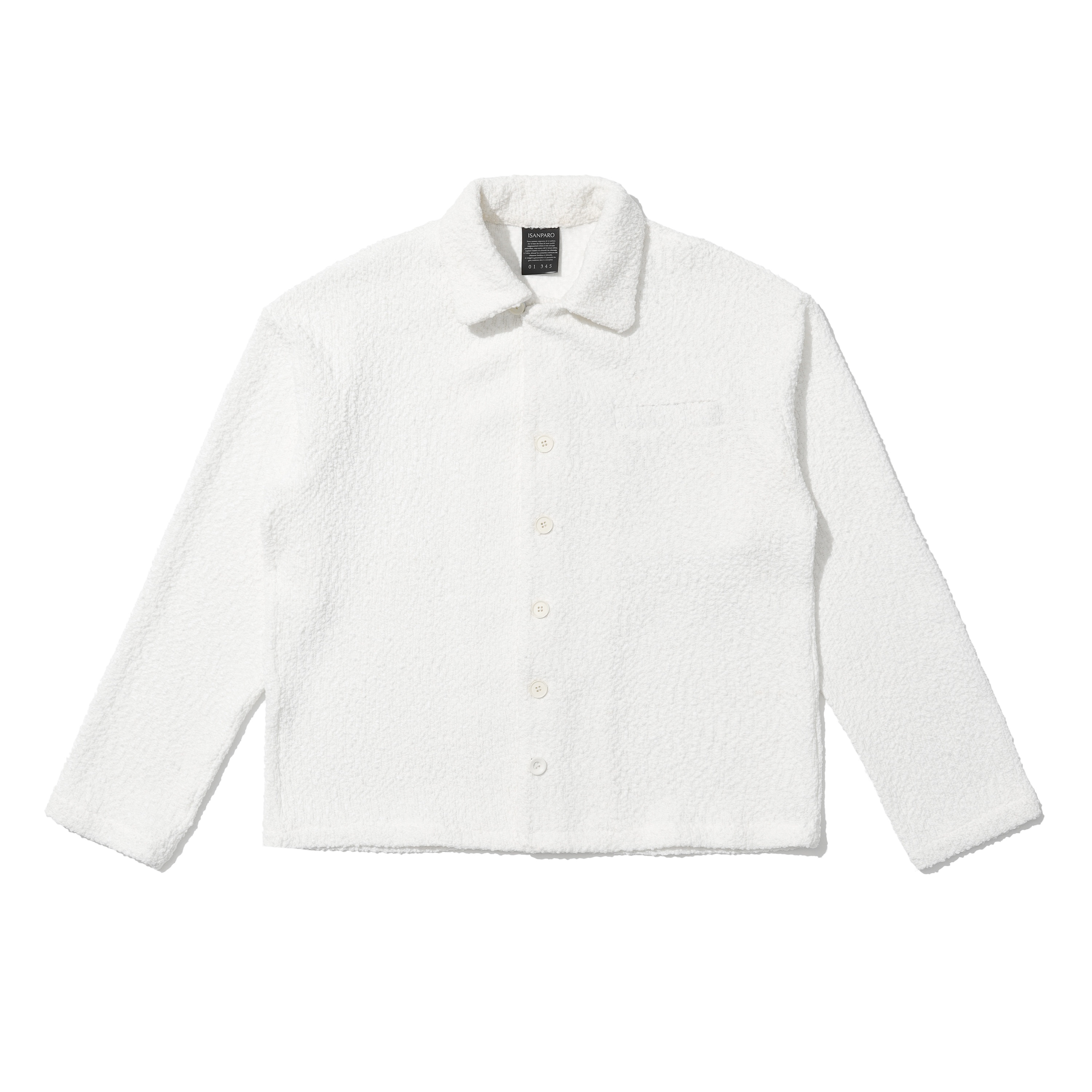 ISANPARO Pearl cardigan 白色珍珠纹纽扣开衫外套