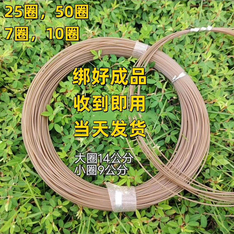 【收到即用】户外手工编织枯色棕色鱼线耐磨牵牛绳3米6米抗拉鱼套线
