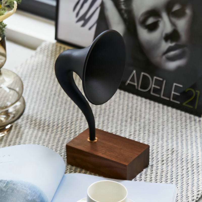 美式复古留声机摆件客厅玄关酒柜电视柜轻奢高端音乐艺术装饰品