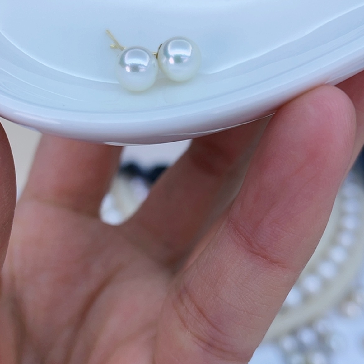 【闪购商品】海水珍珠耳饰未镶嵌