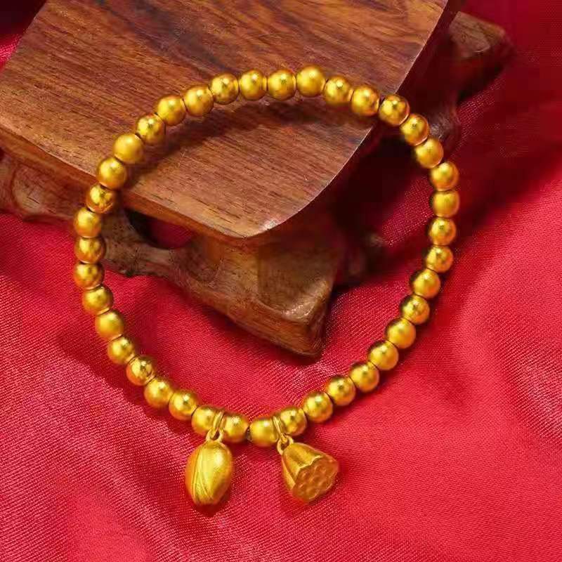 合金手链 （两世欢莲蓬手串）新潮流前线轻奢休闲百搭饰品