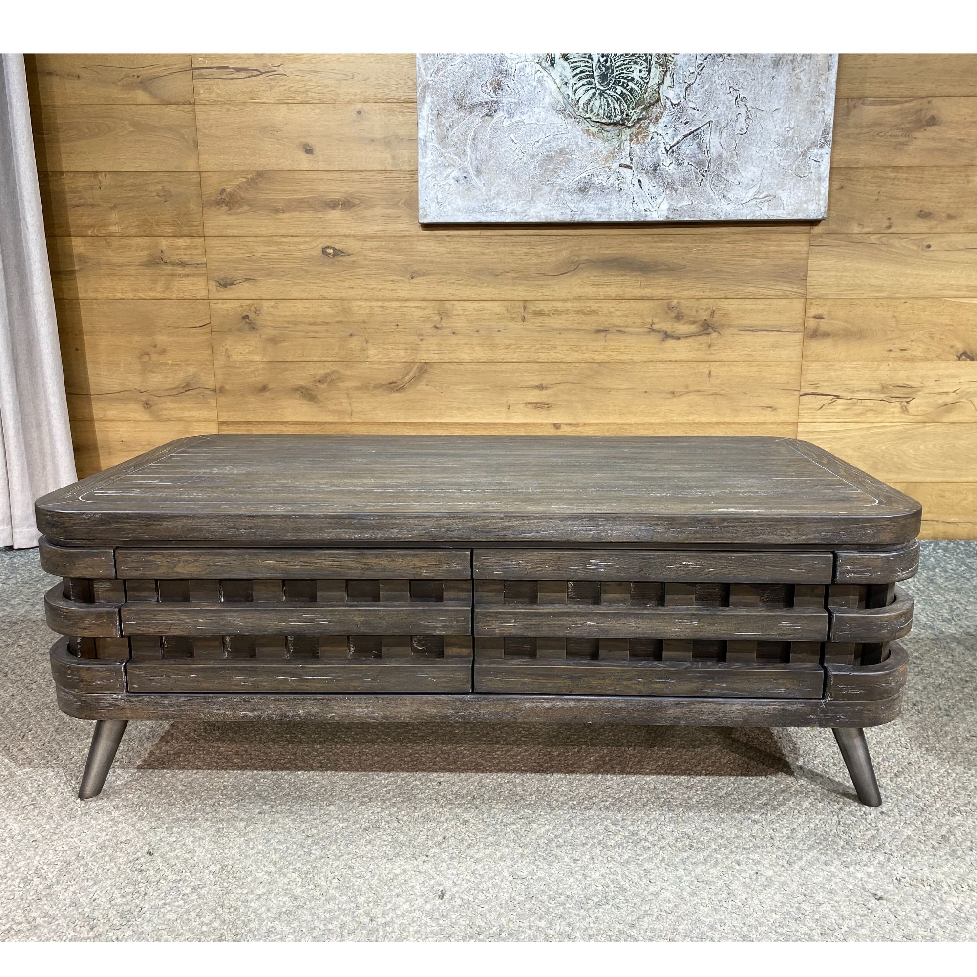 TW23-28咖啡台1330*710*480，美式仿古做旧复古工艺客厅家用