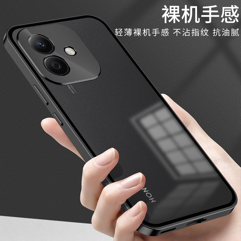 适用荣耀x60i手机壳高档商务honorx60i铝合金磨砂全包防摔保护套