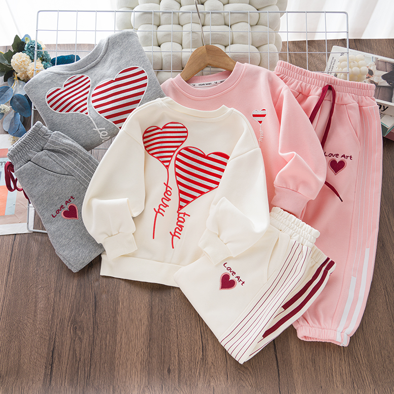 女童秋款套装秋季卫衣爆款早秋宝宝春秋季新款洋气卫衣小女孩休闲