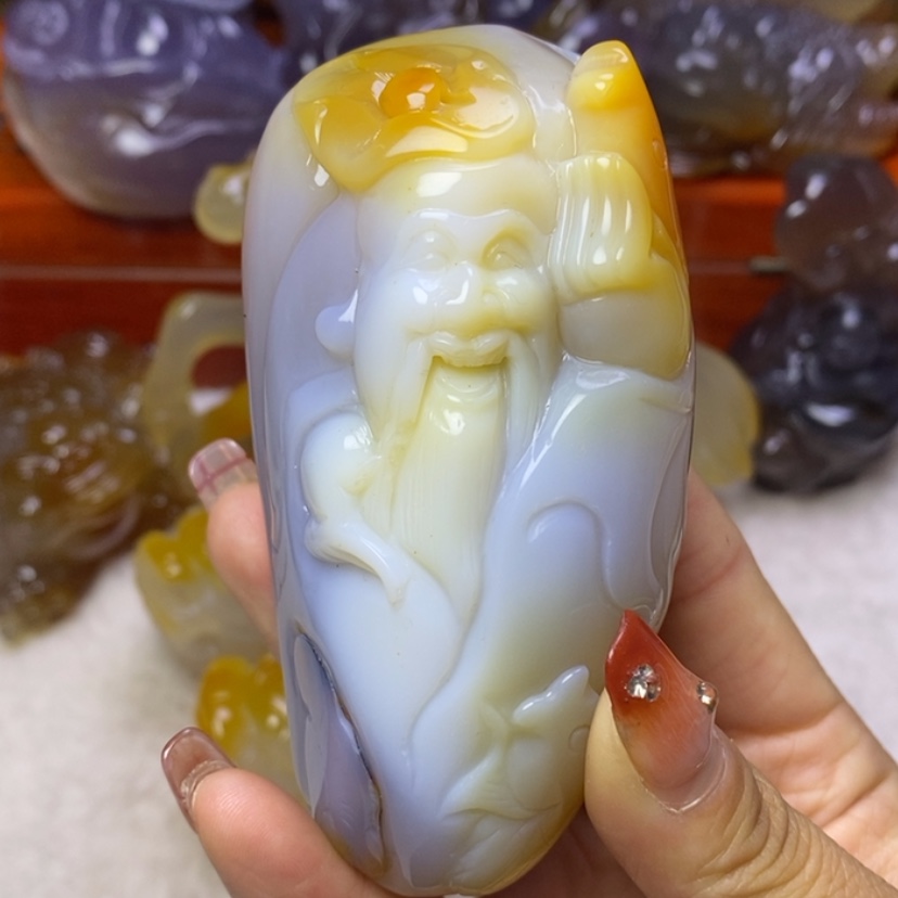 【闪购商品】玛瑙/玉髓手把未镶嵌鑫****件