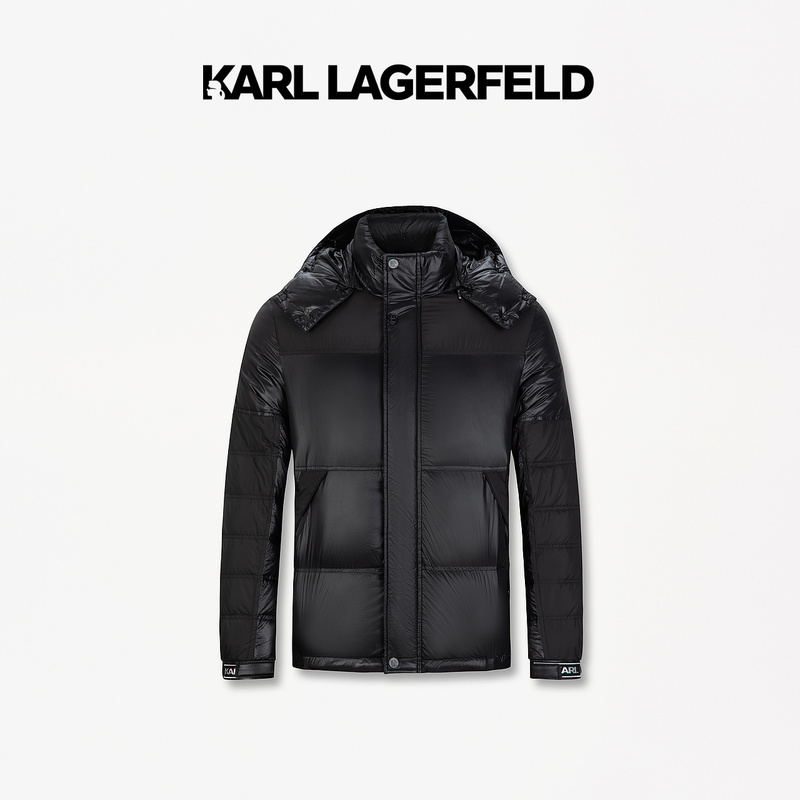 【官方男装】KARL LAGERFELD卡尔拉格斐男士保暖羽绒外套K27O4002