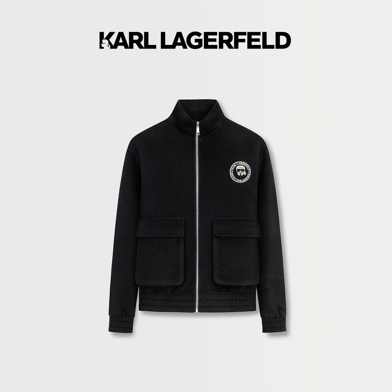 【臻享男装】KARL LAGERFELD卡尔拉格斐休闲毛呢大衣1K1C70706640