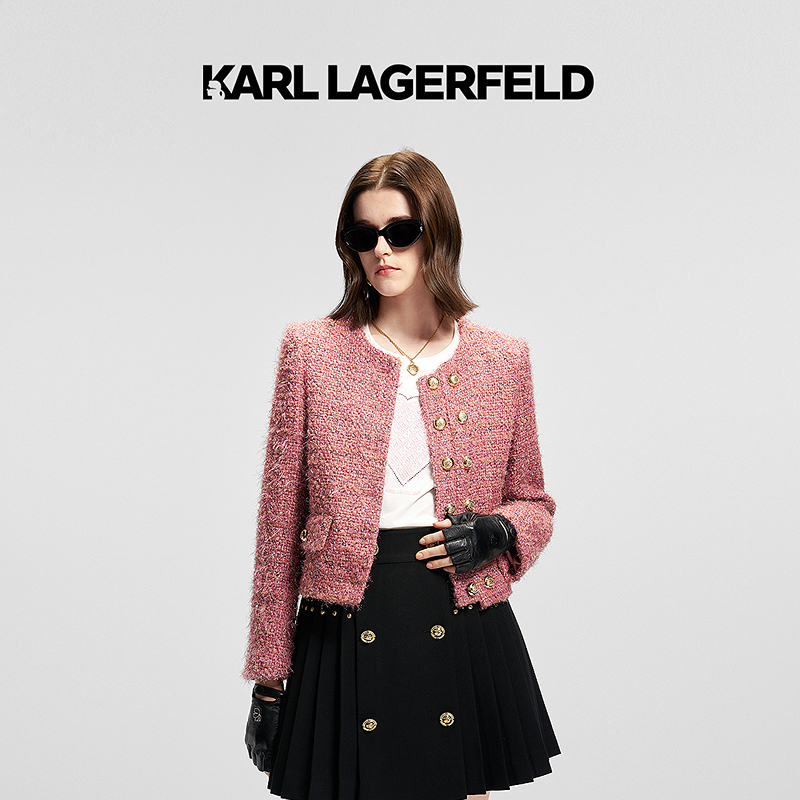 【朱迪专属】KARL LAGERFELD25春季香风外套老佛爷M21E1511