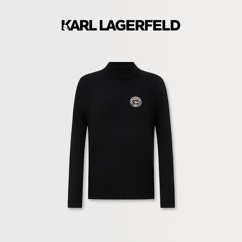 【臻享男装】KARL LAGERFELD卡尔拉格斐卡通头像LOGO套头衫P21X2304