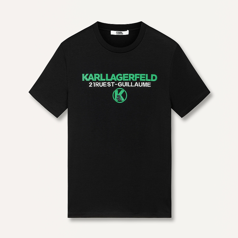【臻享男装】KARL LAGERFELD卡尔拉格斐夏刺绣短袖T恤E42M1708