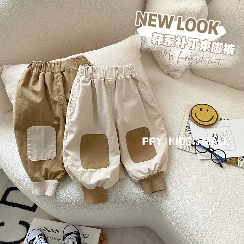 男女童春秋季休闲裤儿童韩版束脚裤小童百搭时髦长裤宝宝裤子Z20