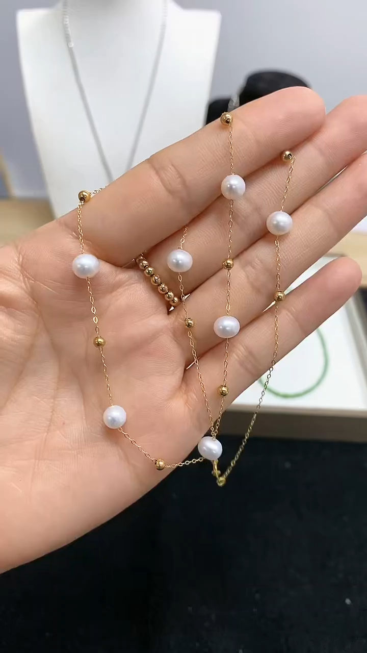 【闪购商品】淡水珍珠颈饰未镶嵌FG6611