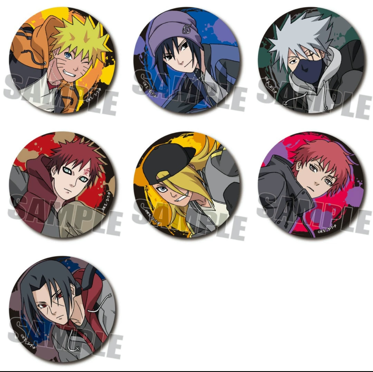 火影忍者滑板系列吧唧随机一款“两件包邮默认初瑕”