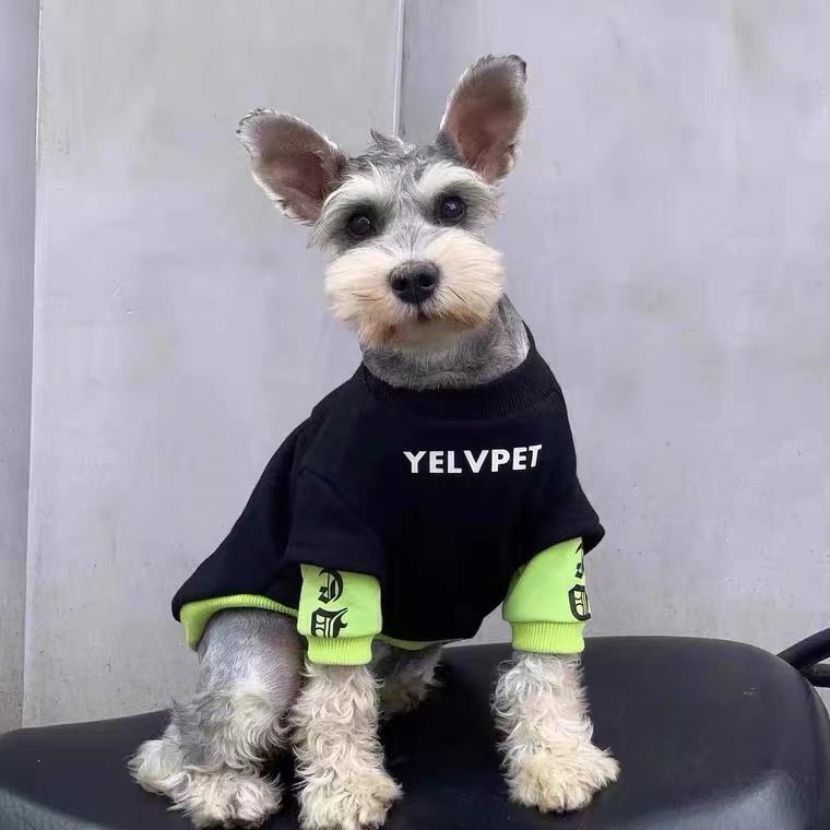 秋装加绒狗狗猫咪衣服泰迪博美雪纳瑞法斗约克夏小型犬宠物卫衣