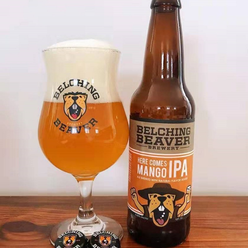 美式打嗝海狸专用精酿啤酒杯郁金香宽口BelchingBeaver啤酒杯子