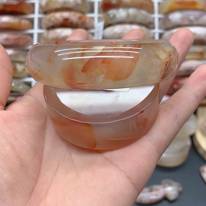 【闪购商品】玛瑙/玉髓手镯未镶嵌用****360.8