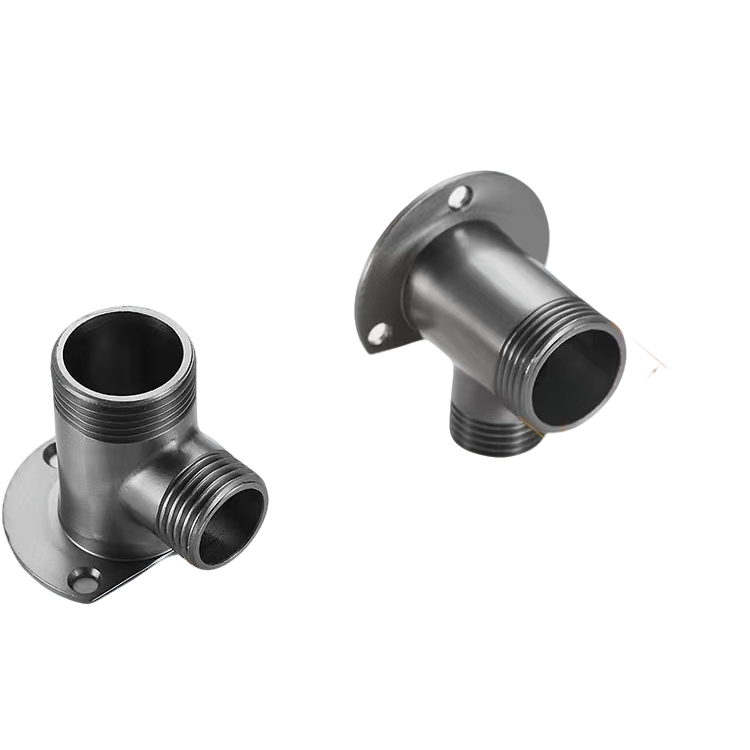 明装花洒底座明转暗接头转换头混水阀暗转明配件淋浴明暗转接头