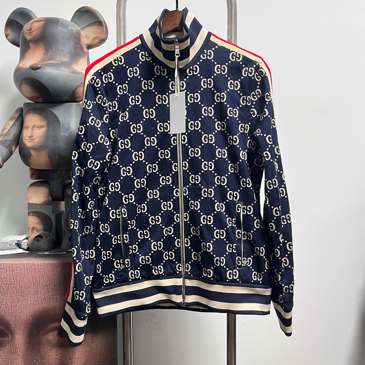 Gucci古驰满印校服外套 K1603 尺码：M 衣长66 胸围49 新旧：99新