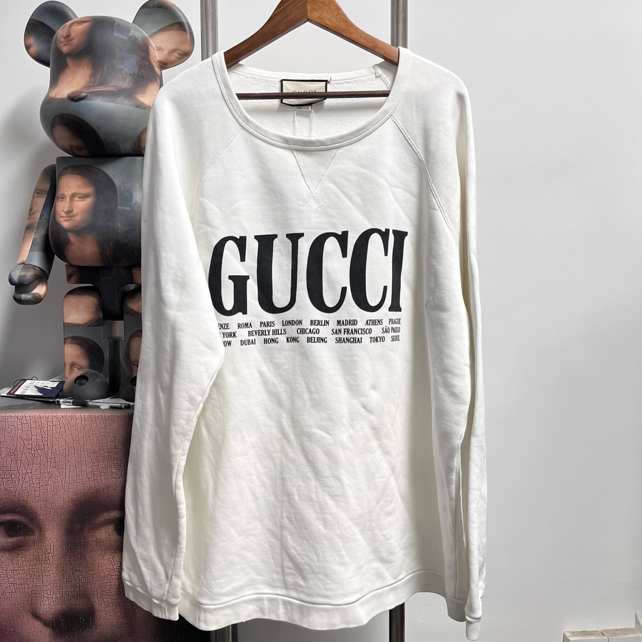 Gucci古驰印花logo卫衣 K1723 尺码：XXL 衣长77 胸围57 新旧：99新