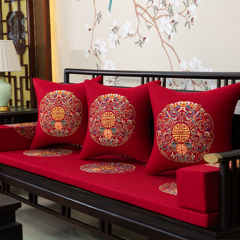 《1000专属》红木沙发坐垫套实木家具沙发坐垫罗汉床垫餐椅垫防滑
