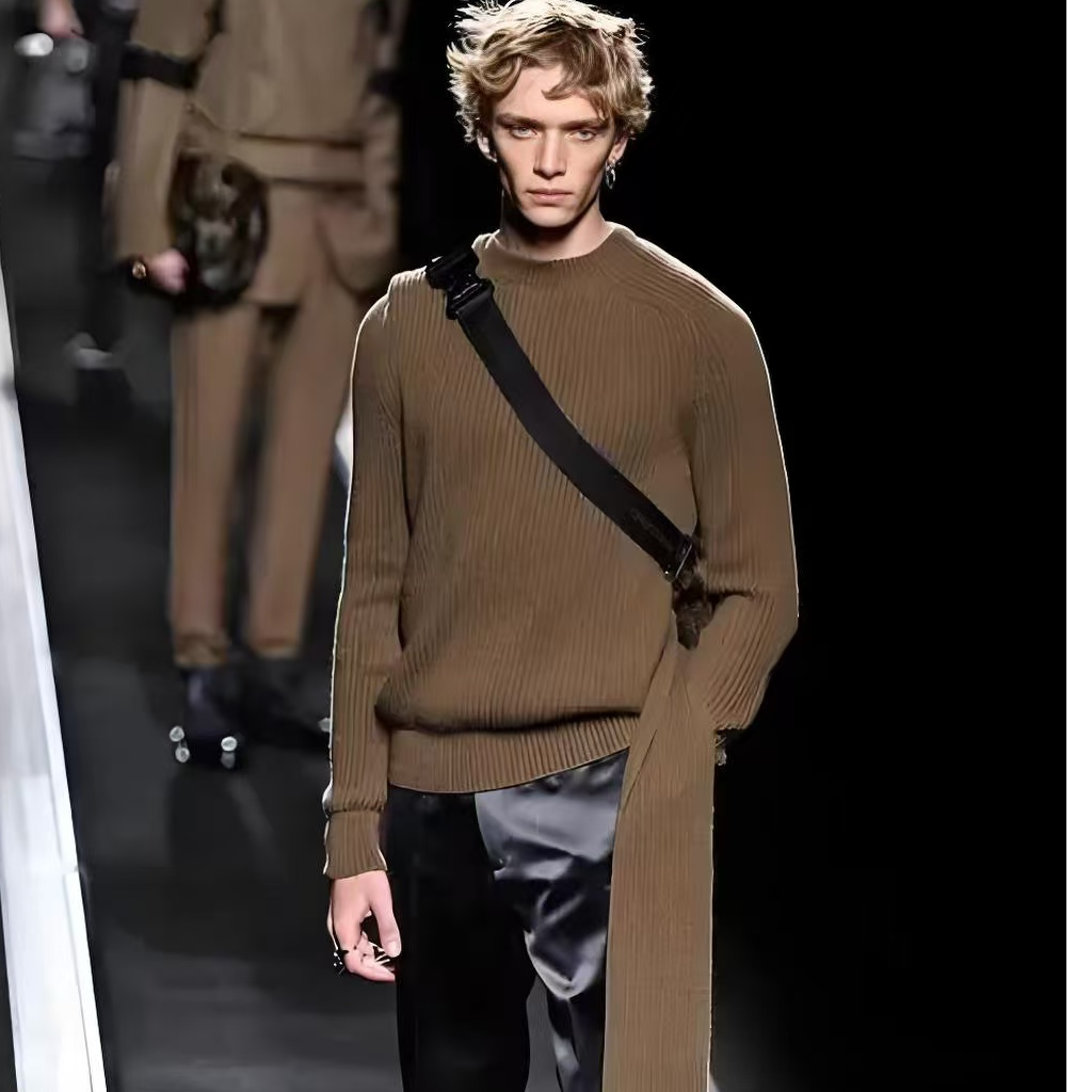 1019-2025春季新款高级轻奢时尚百搭宽松蓝色软牛仔外套男士