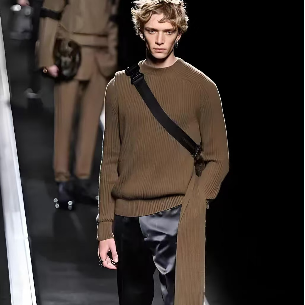 1037-2025春季新款高级轻奢休闲白色男士软牛仔外套时尚潮牌