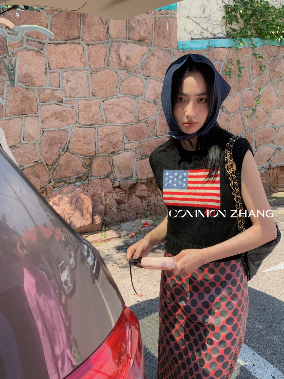 百搭时尚印花马甲