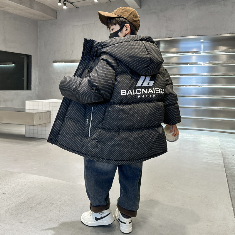 男童冬季棉服2026新款冬款加棉加厚韩版中大儿童棉袄男孩冬装棉衣