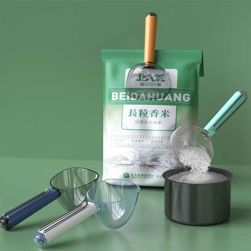 【14.9元2个】可封口舀米勺多功能挖面粉奶粉米粉勺子家用带夹量