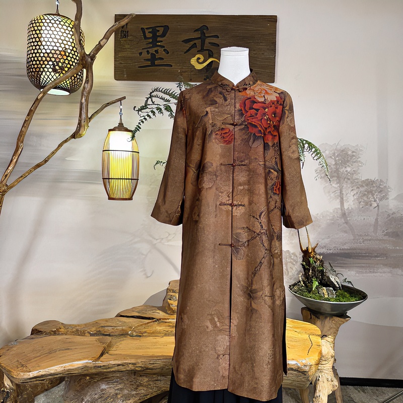 XuanGeMoXiang/轩阁墨香国风中式提花气质轩阁墨香 外套 MX661195