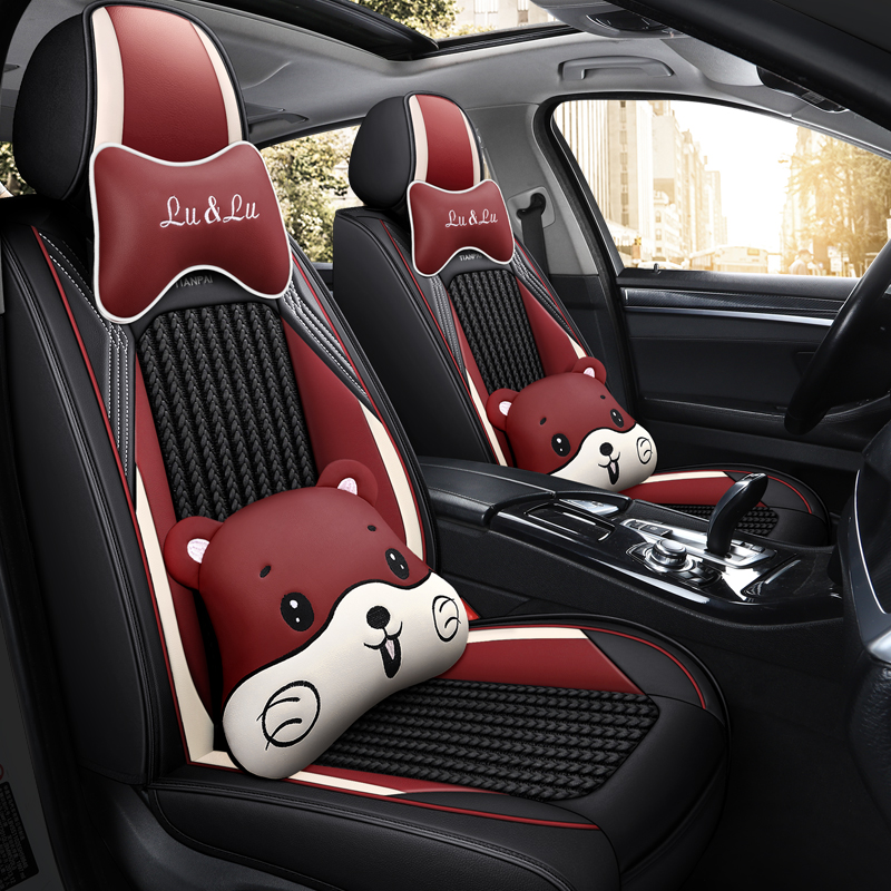 小车专用座垫夏季冰丝透气座椅套皮革座套四季通用汽车坐垫全包围