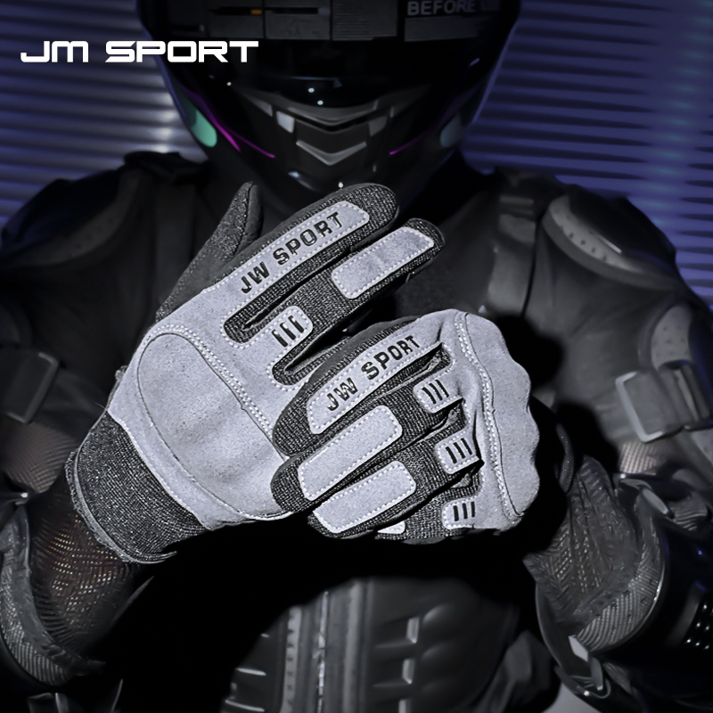 摩托车骑行手套夏季男士机车防摔透气复古触屏透气骑士装备防滑