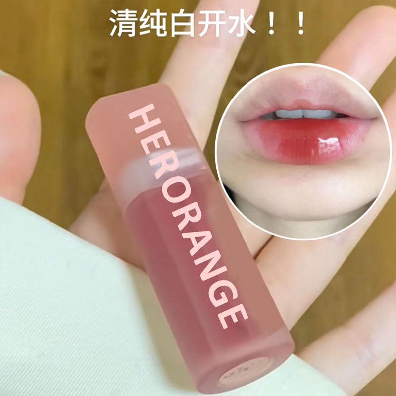 清纯白开水!镜面唇釉水光玻璃唇持久不掉色不沾杯显白口红平价女